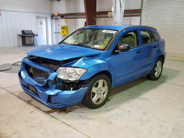 1B3HB48B88D697577 - 2008 DODGE CALIBER SX BLUE photo 2