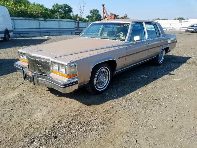 1G6DW69Y0G9736649 - 1986 CADILLAC FLEETWOOD GOLD photo 2