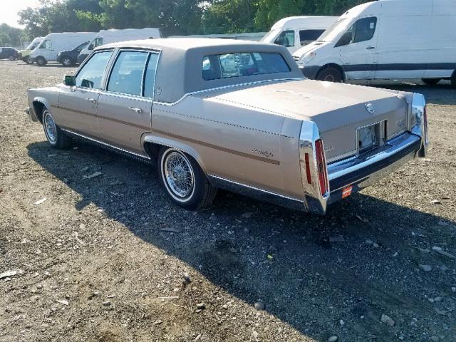 1G6DW69Y0G9736649 - 1986 CADILLAC FLEETWOOD GOLD photo 3