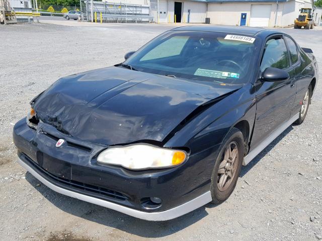 2G1WX15K929325799 - 2002 CHEVROLET MONTE CARL BLACK photo 2