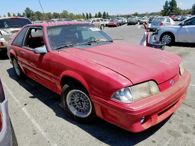 1FACP42E6LF211459 - 1990 FORD MUSTANG GT RED photo 1