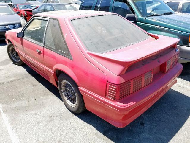 1FACP42E6LF211459 - 1990 FORD MUSTANG GT RED photo 3