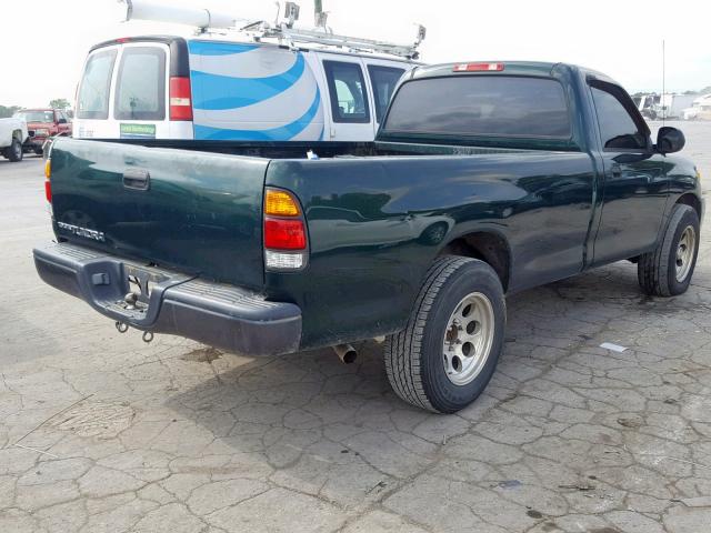 5TBJN321X3S369262 - 2003 TOYOTA TUNDRA GREEN photo 4