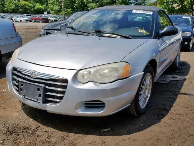 1C3EL55R75N576717 - 2005 CHRYSLER SEBRING TO SILVER photo 2