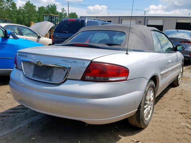 1C3EL55R75N576717 - 2005 CHRYSLER SEBRING TO SILVER photo 4