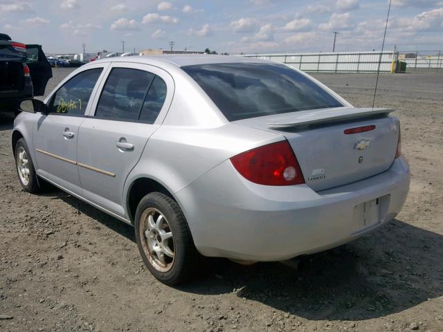 1G1AK54F257536501 - 2005 CHEVROLET COBALT SILVER photo 3