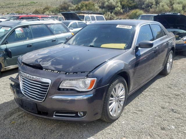 2C3CCARG7DH614124 - 2013 CHRYSLER 300 GRAY photo 2