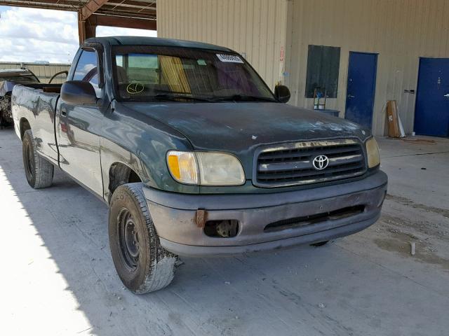 5TBJN3219YS007835 - 2000 TOYOTA TUNDRA GREEN photo 1