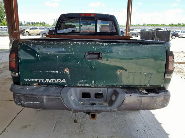 5TBJN3219YS007835 - 2000 TOYOTA TUNDRA GREEN photo 6