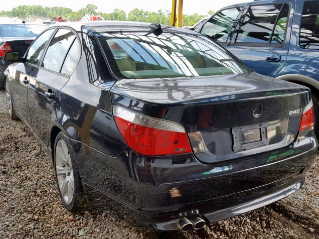 WBANB33554B111109 - 2004 BMW 545 I BLACK photo 3