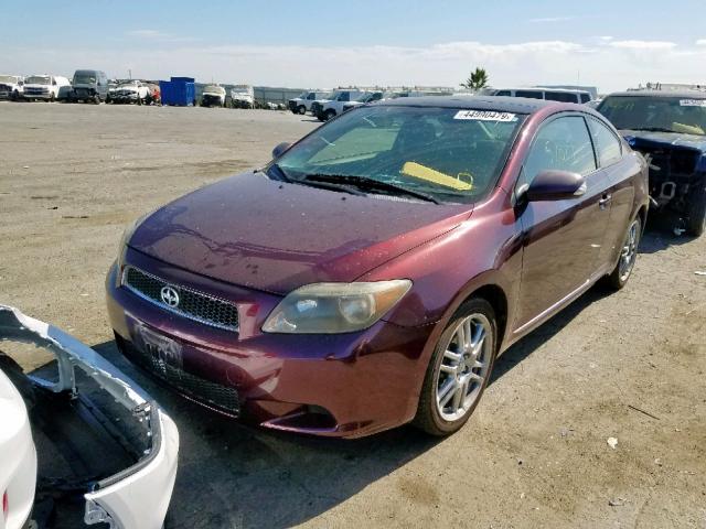 JTKDE177460063969 - 2006 TOYOTA SCION TC ბურგუნდია ფოტო 2