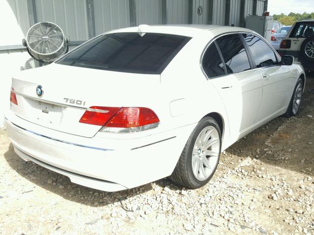 WBAHL83546DT05824 - 2006 BMW 750 I WHITE photo 4