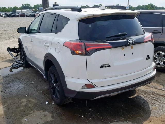 2T3WFREV4JW412520 - 2018 TOYOTA RAV4 ADVEN WHITE photo 3