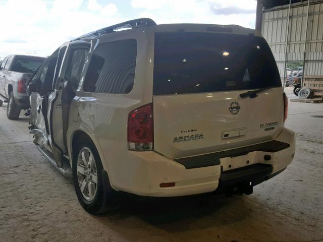 5N1BA0NF4DN609809 - 2013 NISSAN ARMADA PLA WHITE photo 3