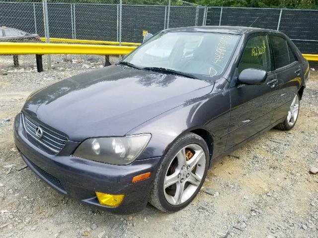 JTHBD182010029670 - 2001 LEXUS IS 300 GRAY photo 2