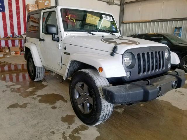 1C4AJWAG5GL157788 - 2016 JEEP WRANGLER S WHITE photo 1