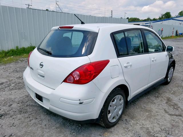 3N1BC1CP7BL434584 - 2011 NISSAN VERSA S WHITE photo 4