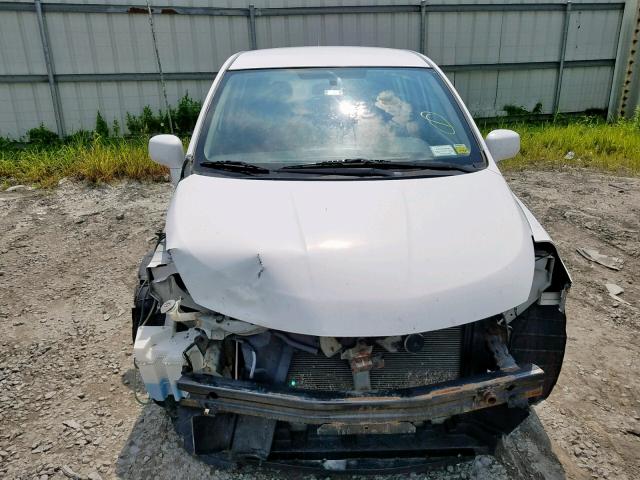 3N1BC1CP7BL434584 - 2011 NISSAN VERSA S WHITE photo 9