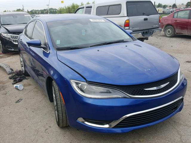 1C3CCCAB7FN638803 - 2015 CHRYSLER 200 LIMITE BLUE photo 1