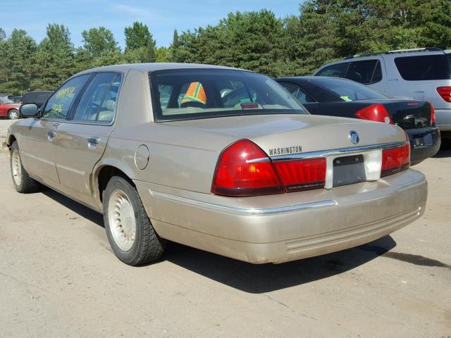 2MEFM75W0YX623523 - 2000 MERCURY GRAND MARQ GOLD photo 3