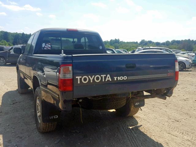 JT4UN24D8V0046453 - 1997 TOYOTA T100 XTRAC BLUE photo 3