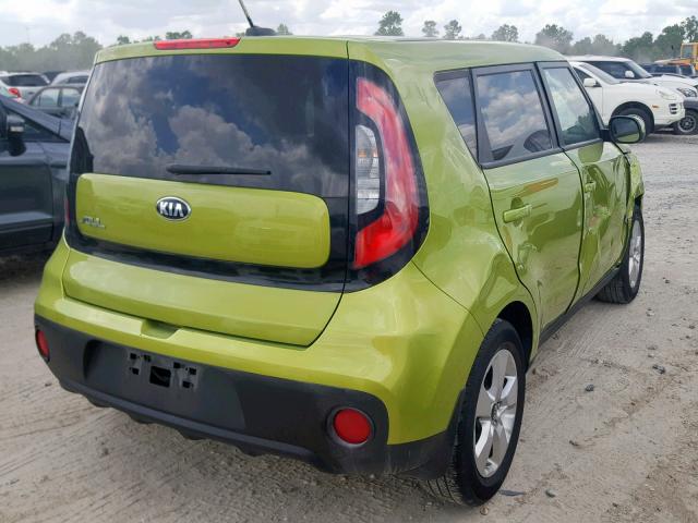 KNDJN2A20J7891739 - 2018 KIA SOUL GREEN photo 4