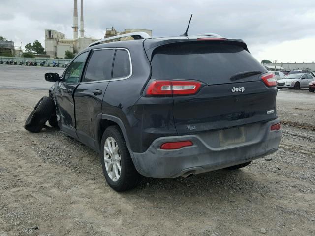 1C4PJLCB3JD560602 - 2018 JEEP CHEROKEE L BLACK photo 3