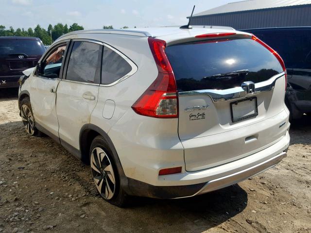 5J6RM3H92FL017237 - 2015 HONDA CR-V TOURI WHITE photo 3