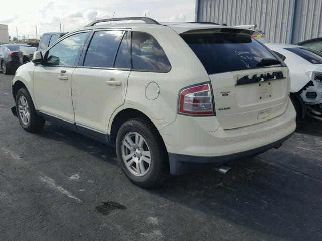 2FMDK38C28BA44728 - 2008 FORD EDGE SEL CREAM photo 3