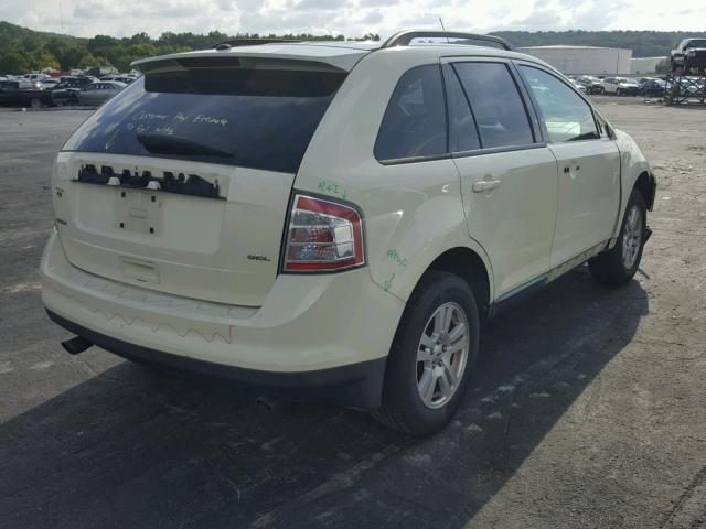 2FMDK38C28BA44728 - 2008 FORD EDGE SEL CREAM photo 4