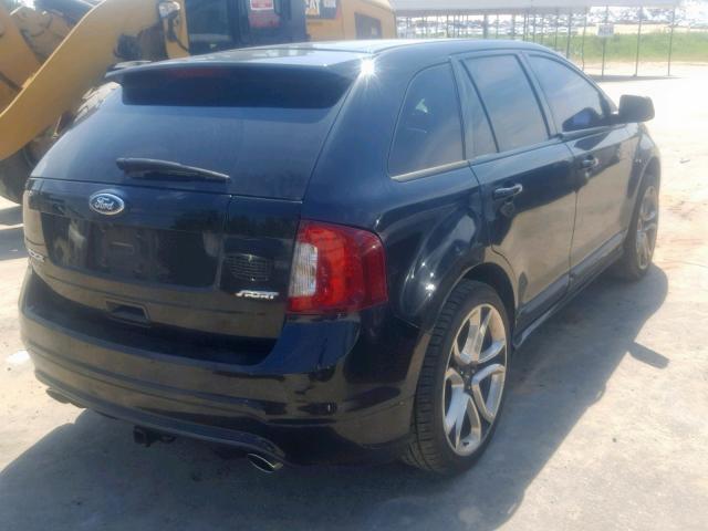 2FMDK3AK1BBA45068 - 2011 FORD EDGE SPORT BLACK photo 4