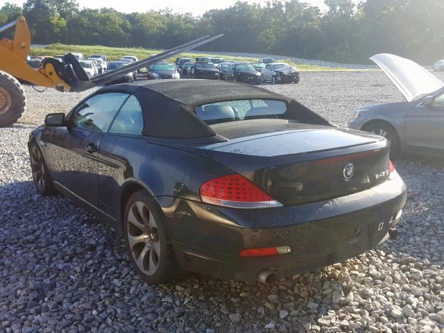 WBAEK73444B322428 - 2004 BMW 645 CI AUT BLACK photo 3