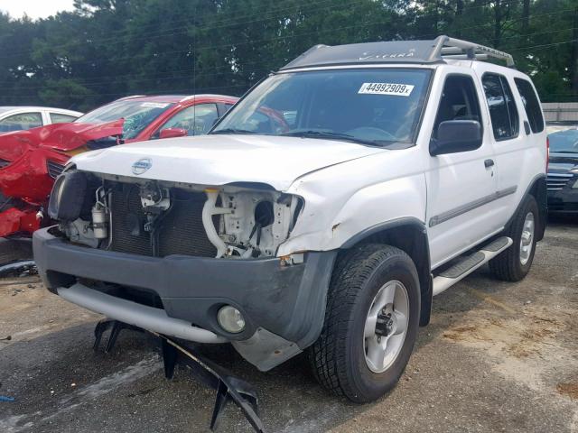 5N1ED28YX2C542638 - 2002 NISSAN XTERRA XE WHITE photo 2