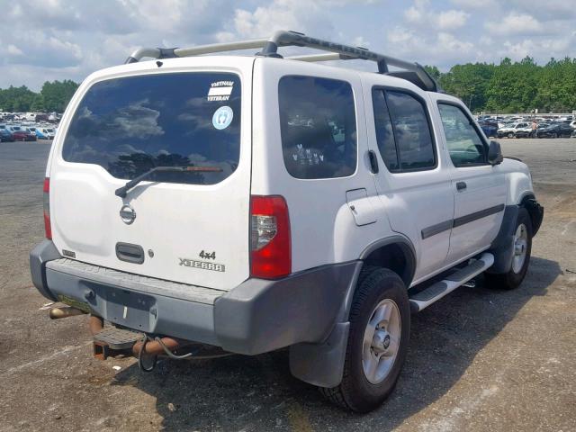 5N1ED28YX2C542638 - 2002 NISSAN XTERRA XE WHITE photo 4