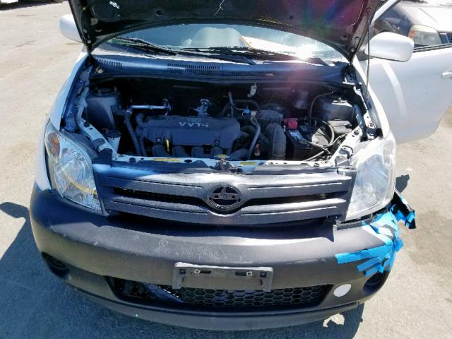 JTKKT624450096900 - 2005 TOYOTA SCION XA WHITE photo 7