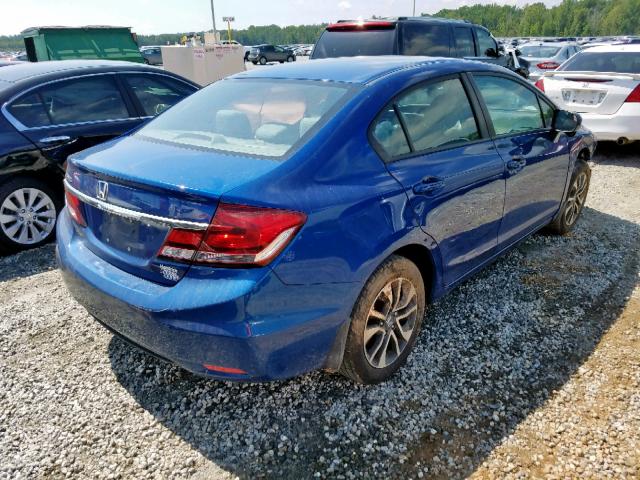 19XFB2F86FE063360 - 2015 HONDA CIVIC EX BLUE photo 4