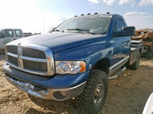 3D7KU26C64G198715 - 2004 DODGE RAM 2500 S ლურჯი ფოტო 2