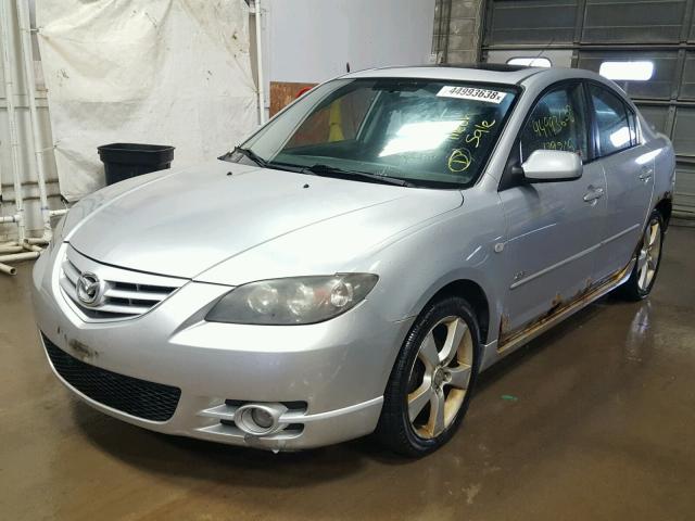 JM1BK323251257657 - 2005 MAZDA 3 S SILVER photo 2