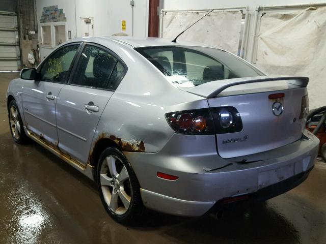 JM1BK323251257657 - 2005 MAZDA 3 S SILVER photo 3