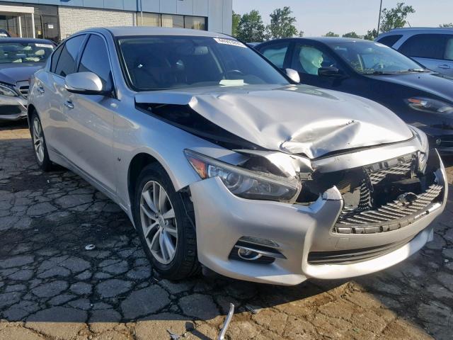 JN1BV7AR1FM393401 - 2015 INFINITI Q50 BASE SILVER photo 1