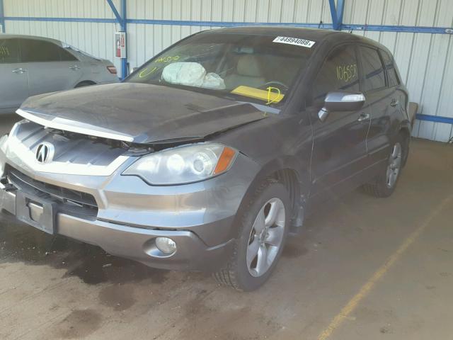 5J8TB182X8A021013 - 2008 ACURA RDX GRAY photo 2