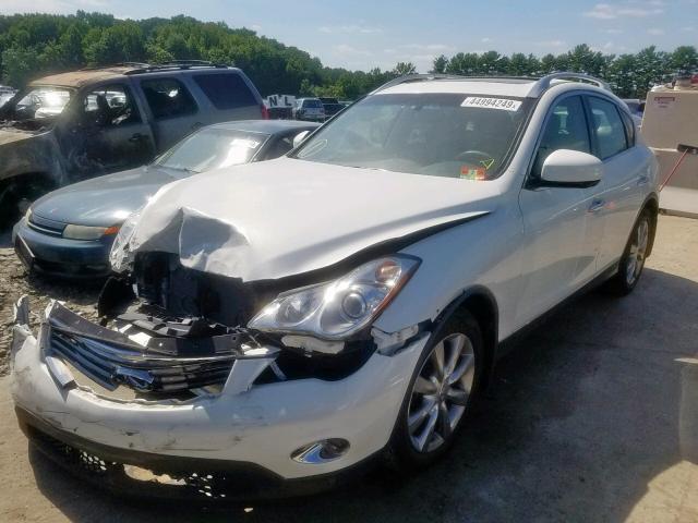 JN1AJ0HR0BM851086 - 2011 INFINITI EX35 BASE WHITE photo 2