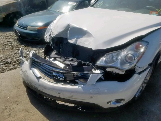 JN1AJ0HR0BM851086 - 2011 INFINITI EX35 BASE WHITE photo 9