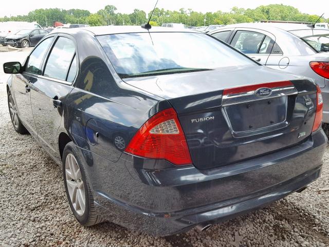 3FAHP0CG5AR404071 - 2010 FORD FUSION SEL BLACK photo 3