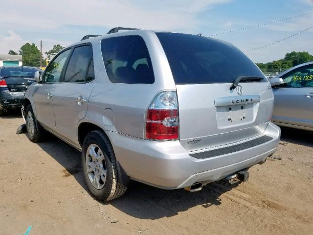 2HNYD18766H533919 - 2006 ACURA MDX TOURIN SILVER photo 3