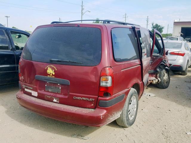 1GNDV03E95D108084 - 2005 CHEVROLET VENTURE MAROON photo 4