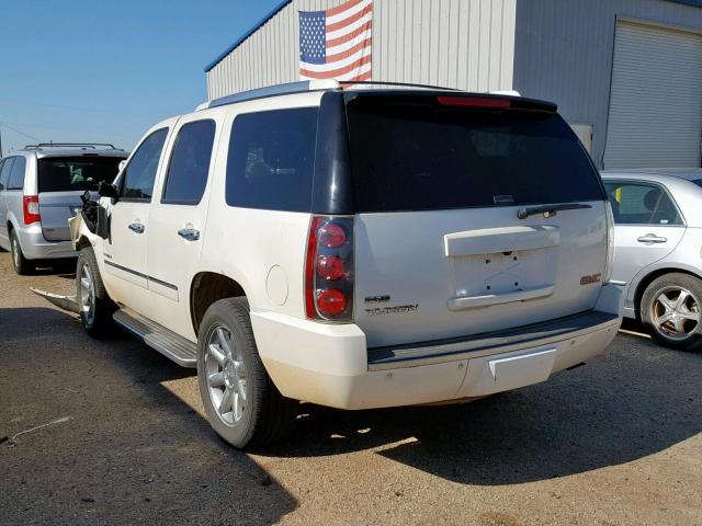 1GKUKEEF6AR157037 - 2010 GMC YUKON DENA WHITE photo 3