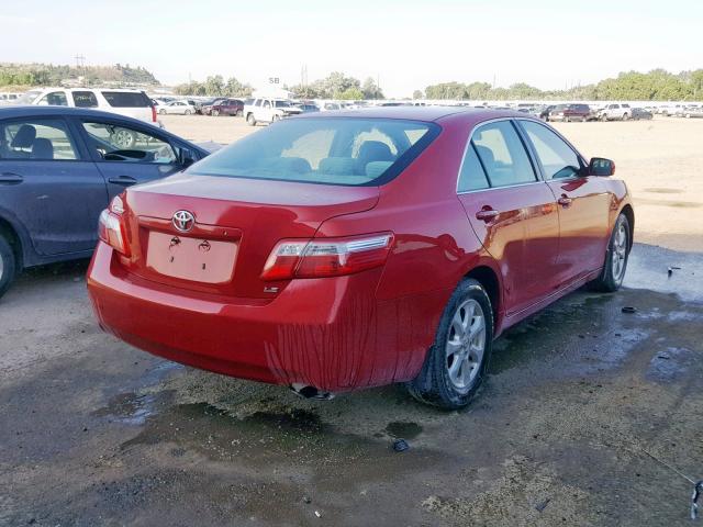 4T1BE46K67U153975 - 2007 TOYOTA CAMRY NEW RED photo 4