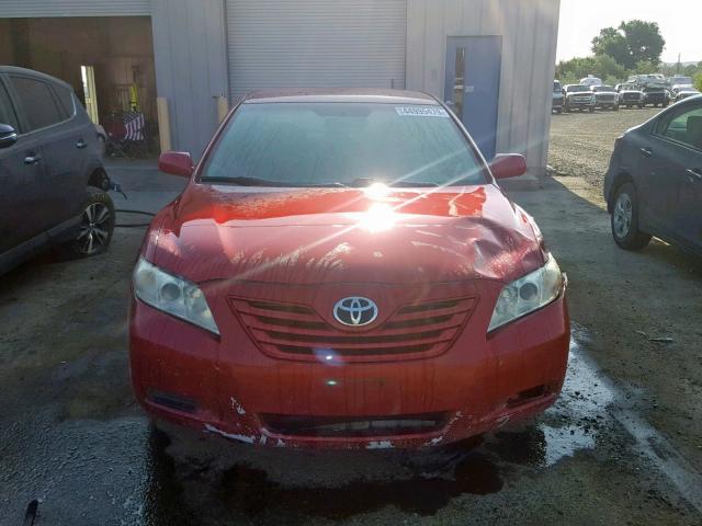 4T1BE46K67U153975 - 2007 TOYOTA CAMRY NEW RED photo 9