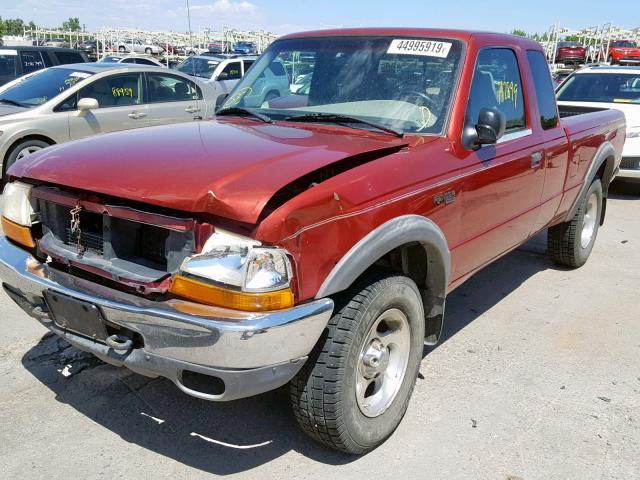 1FTZR15X6XTB08513 - 1999 FORD RANGER SUP RED photo 2